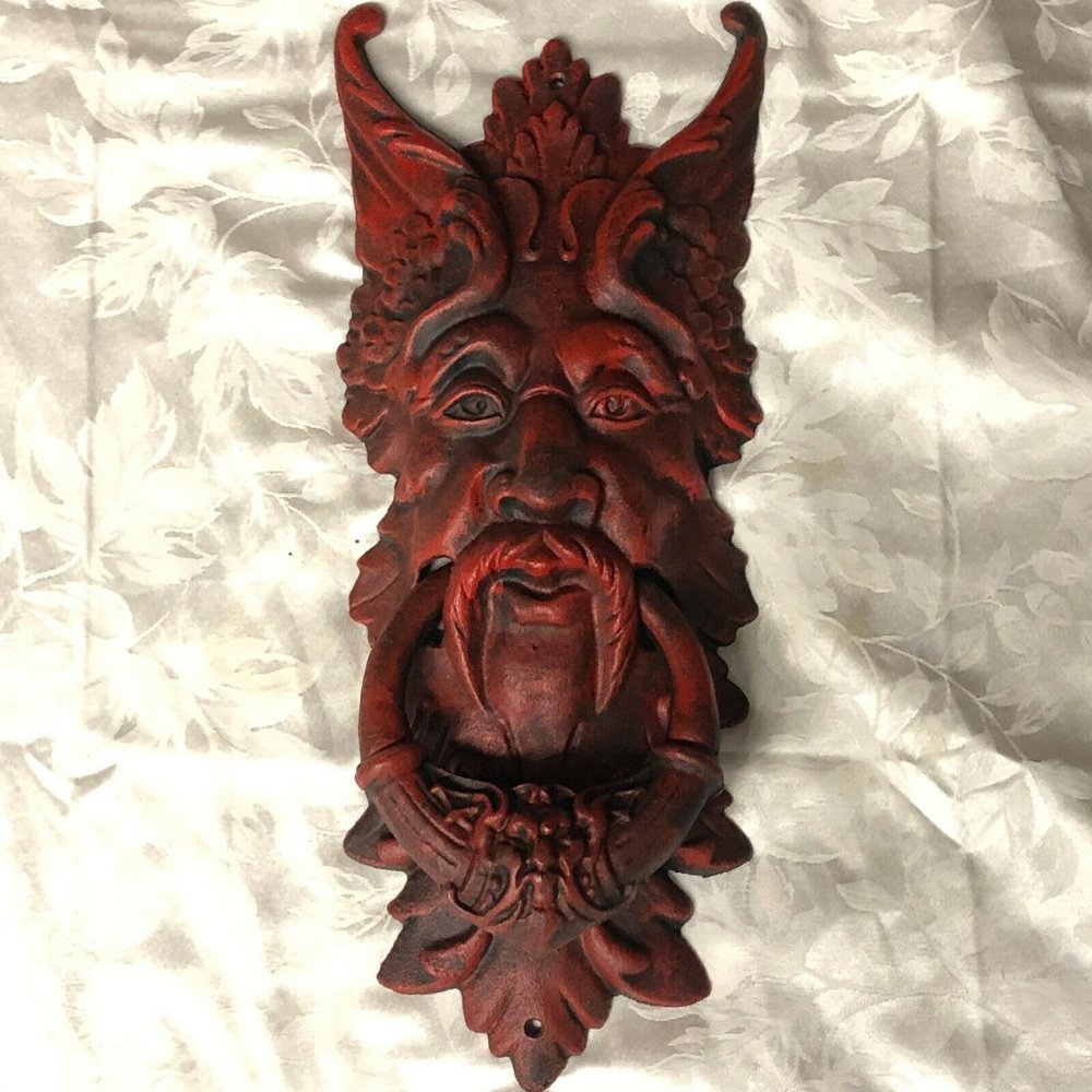 Antique Cast Iron BAAL Fertility God Door Knocker